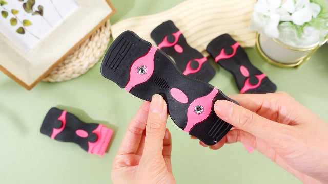 WILLBOND 72 Pcs Double Razor Blade Scraper Tool Set 12 Pcs 2 in 1 Razor Scraper Remover 60 Pcs Metal and Plastic Blades for Decal, Sticker, Label, Caulk Adhesive, Paint Stovetop, Subfloor (Pink) Pink