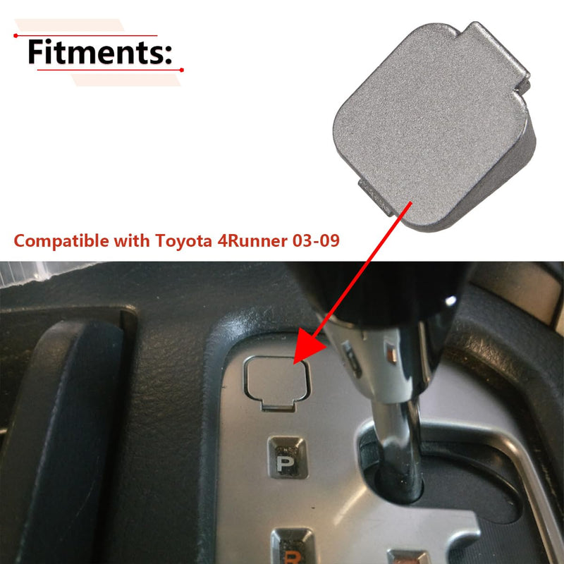 RLB-HILON Shift Lock Override Cover Compatible with Toyota 4Runner 2003 2004 2005 2006 2007 2008 2009 Year, for 33554-35080 Shift Lock Release Button Cover Cap