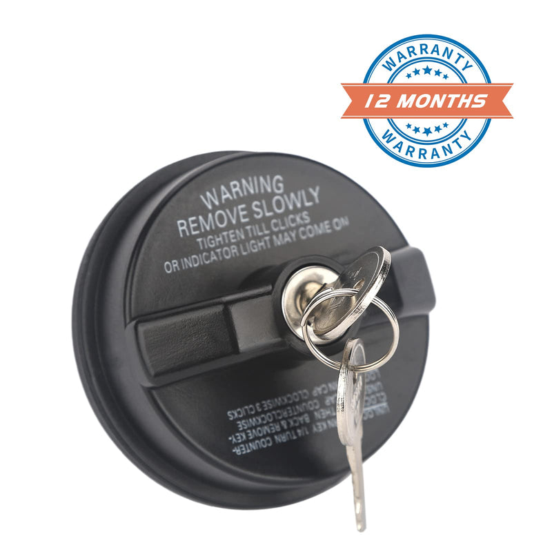 ZONFANT Locking Gas Cap W/2 Keys, Lock Fuel Cap Compatible With Chevy Honda Nissan Acura Mazda Cadillac GMC Vehicle 4Runner FJ Cruiser Silverado Camaro And More, Replace#10504 77300-47020