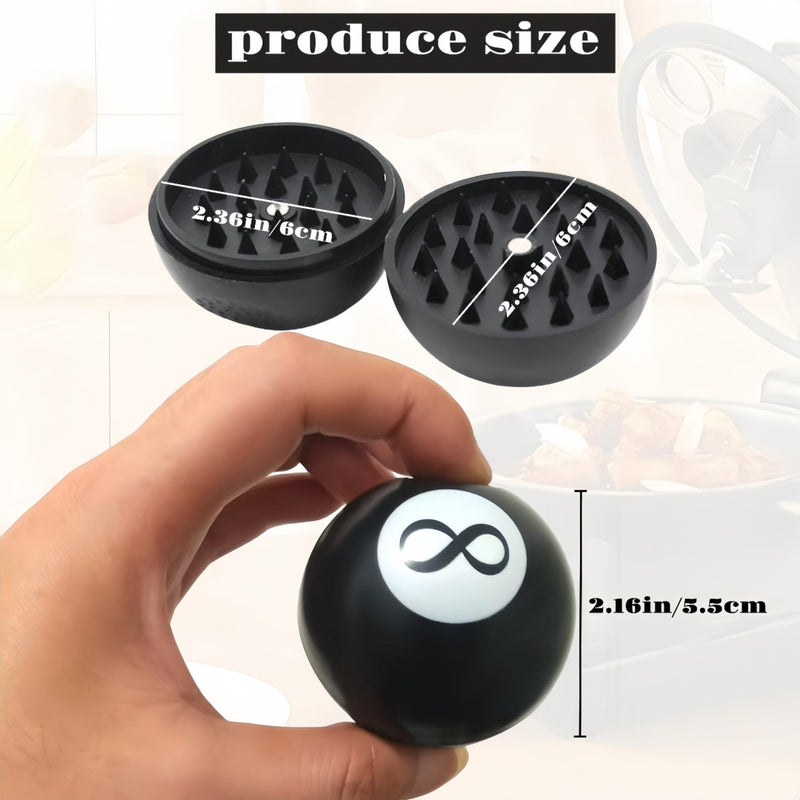 2025 New Herb and Spice Grinder, 2.36"Billiards shape Manual Dry Herb Grinder,Kitchen Tool– Gift for Culinary Use