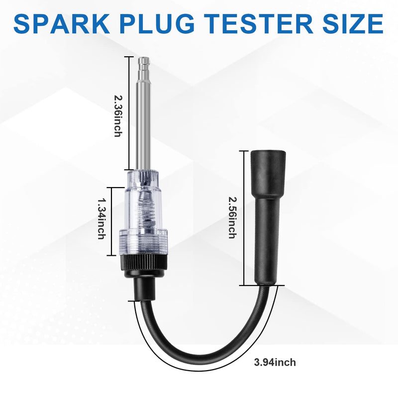 2PCS Inline Spark Plug Testers, Small Armature Diagnostic Detector Tool, Ignition Coil Tester for Engines for Automotive, Cars, Lawnmowers, Small & Big Internal/External Engines