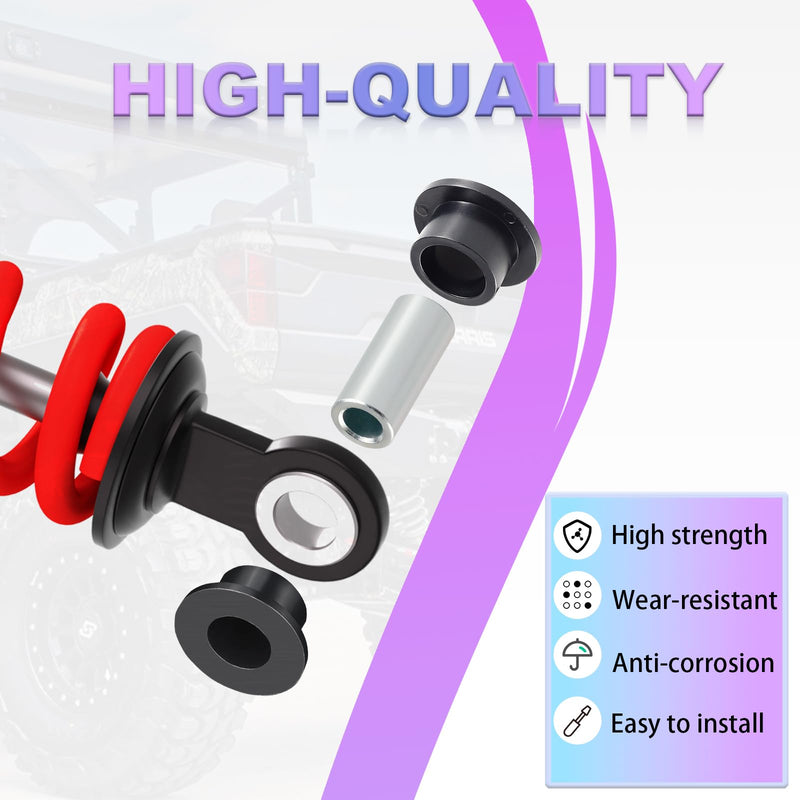 Front Shock Absorber Bushings Sleeve Kit 8Pcs For Polaris Ranger 500 570 700 800 900 1000 Diesel Brutus HD PRO XD