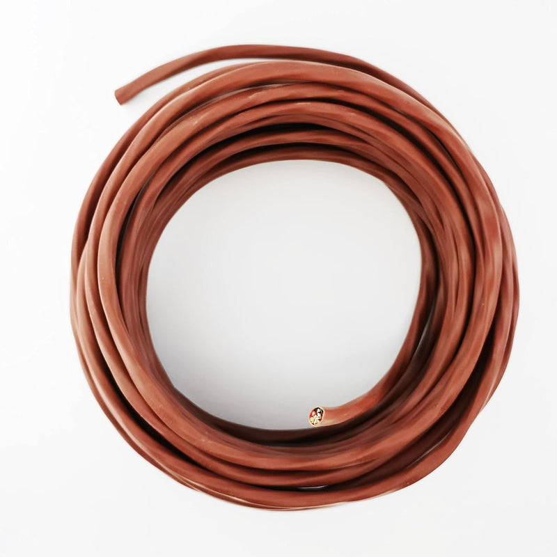 Thermostat Wire - Solid Copper 18 Gauge - CL2 - Power Circuit Cable (18/2Brown, 100ft) 18/2Brown