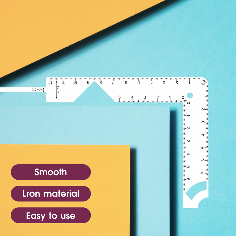 Book Cover Guide 5 in 1 Bookbinding Tools, Metal Book Binding Kit, Bookbinding Ruler for Making Book Cover,Journal, Planner,Calender Covers Out of Chipboard