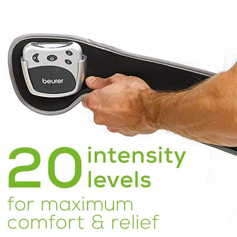 Beurer EM38 Lower Back Pain Relief Belt, TENS Unit Muscle Stimulator | 4 Electrodes | Adjustable & Breathable | Women & Men | Fits 30”-55” Waist | Lower Back Support, Lumbar Support, Back Brace Belt EM38 - TENS Back