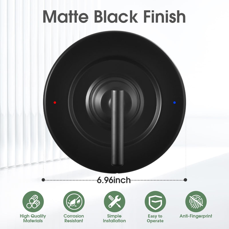 Shower Valve Handle for Moen T2901BL Gibson Shower Trim Kit,Matte Black