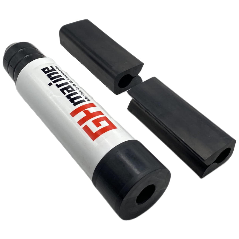 1H03 Transom Rubber Support and Motor Lock for Boat Outboards and Stern Drives with 3 Rams Trim and Tilt, Plastic Saver Protect Bar