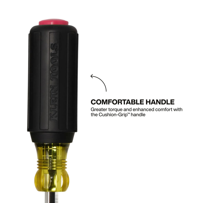 Klein Tools 65456M Metric Color-Coded Hollow-Shaft Nut Driver Set, 6-Piece, Heavy-Duty, Color-Coded Hex Sizes 6mm to 13mm, Cushion-Grip Handles, 6-Piece 6-Piece Set