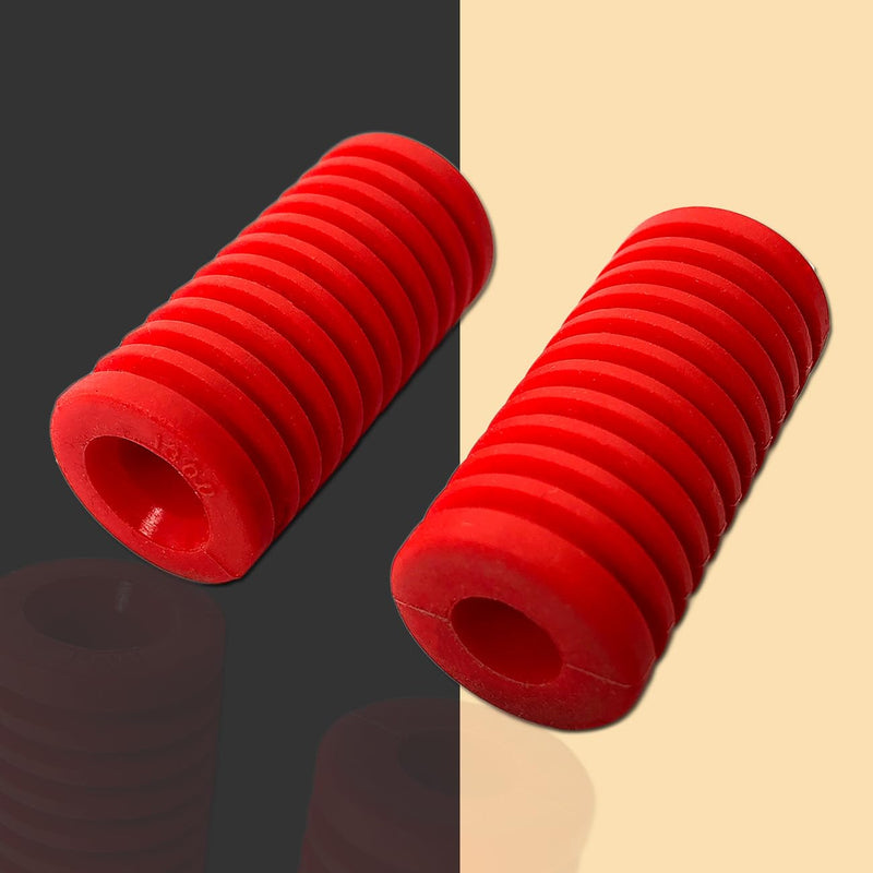 Motorcycle Gear Shifter Lever Cover Universal Rubber Shift Lever Pedal Cover 2PCS Compatible with Suzuki Kawasaki Honda Yamaha Red