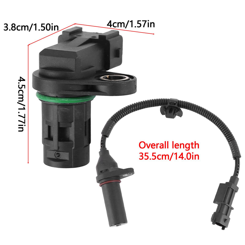 3PCS Camshaft and Crankshaft Position Sensor Set for Kia Forte Soul L4 1.8L 2012-2016, Hyundai Tucson Elantra Coupe GT 2013-2020 L4 2.0L Crankshaft Camshaft Position Sensor 3935023910 12615626
