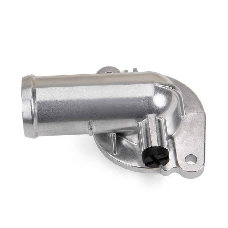 Coolant Thermostat Housing Compatible With 2011-2018 Dodge Grand Caravan Dodge Journey OE 5184570AH WHITE(Upgrade Aluminum)