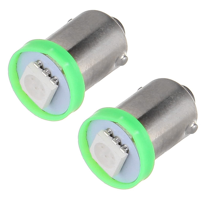 cciyu 10X BA9S LED SMD 1895 DASH INSTRUMENT PANEL CLUSTER Ash Tray Light Bulbs BA9S 1-5050-SMD Light Bulbs Replacement fit for Dashboard Gauge cluster Speedometer Odometer Map light Green