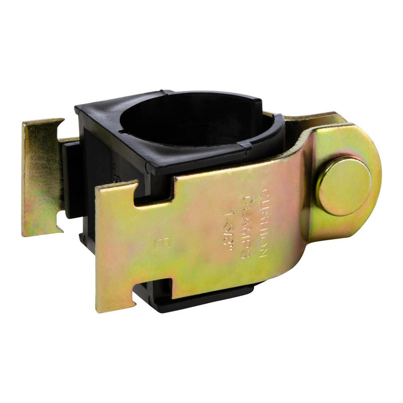 RUBBER CUSHION STRUT CLAMP YELLOW ZINC (1" CTS) 10-PACK USA MADE 1-1/8" OD 10.0