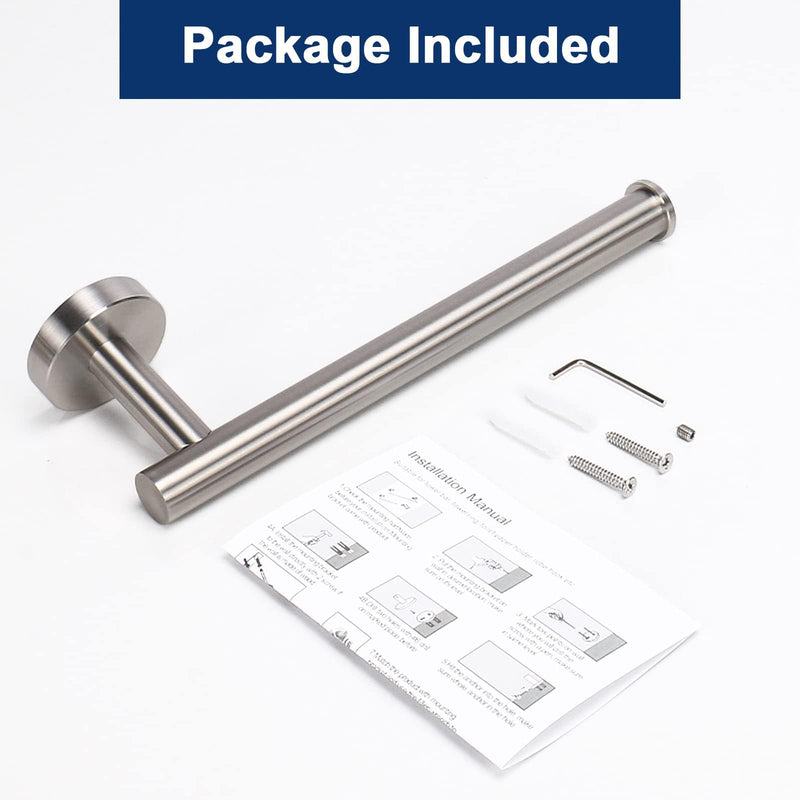 NearMoon Hand Towel Holder/Towel Ring, Thicken Stainless Steel Hand Towel Bar for Bathroom, Rustproof Wall Mounted Towel Rack, Contemporary Style Bath Accessories, 9 Inch (5 Pack, Brushed Nickel) 5