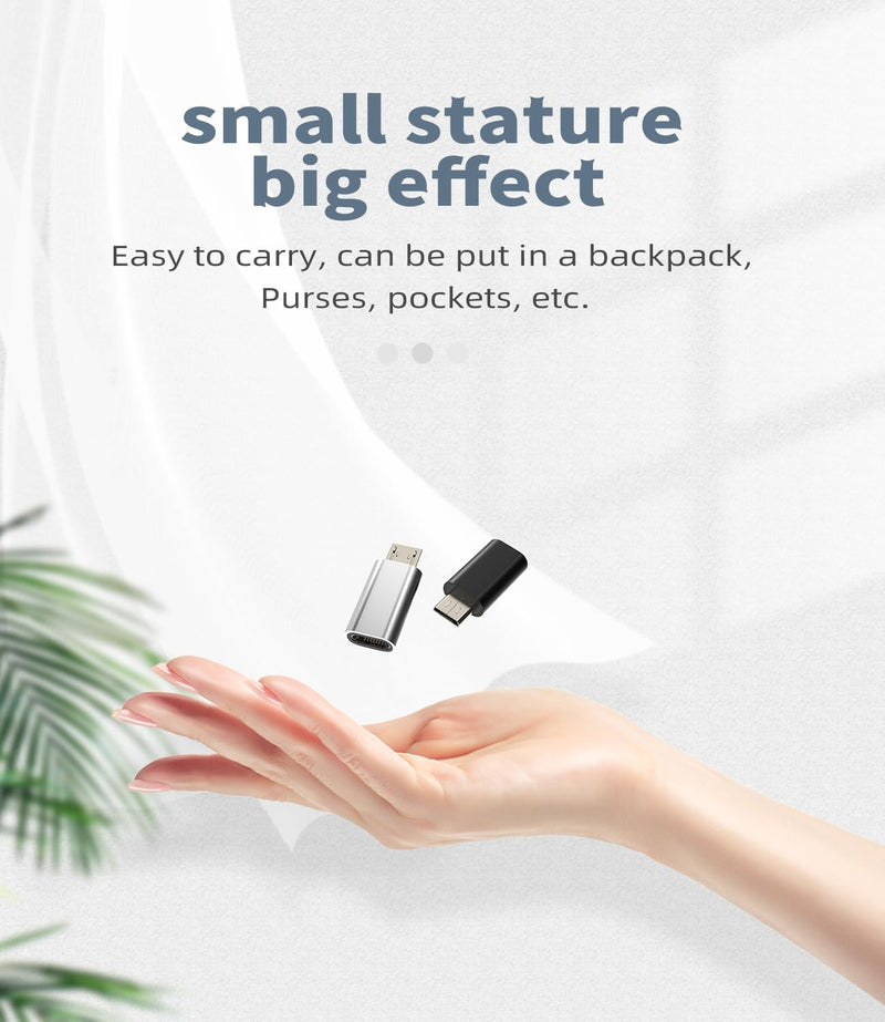 Lightning to Micro USB Charging Adapter(3 Pack) for iPhone Micro USB Female Jack Android Phone Data Cable Compatible with Samsung Galaxy S6 S7 Edge+ S7Active Note5 to-mc