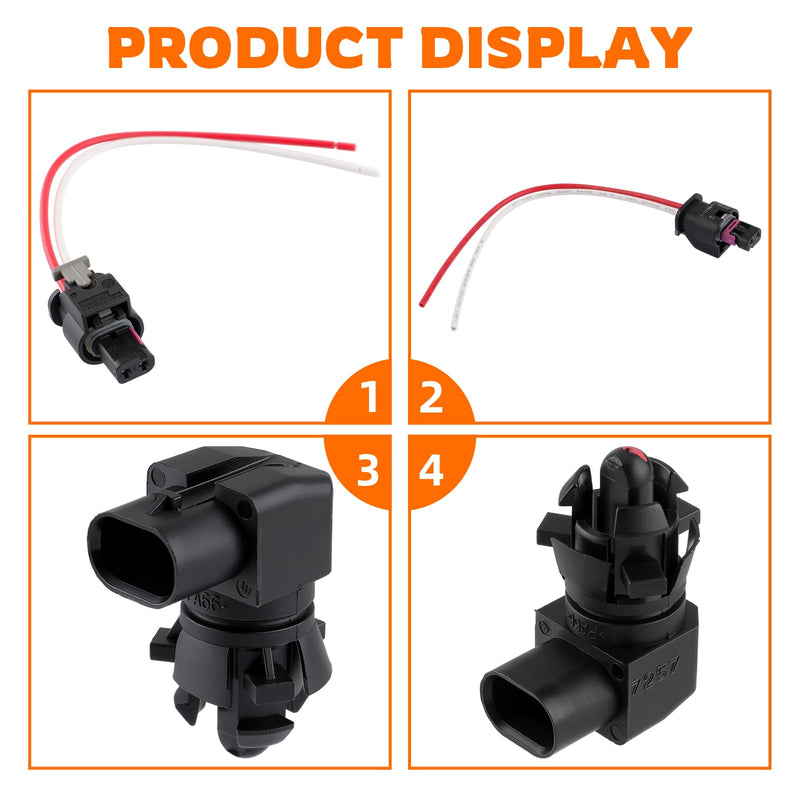 13583411 Ambient Air Temperature Sensor Connector Plug Pigtail Wire Harness Fits for Cadillac for Chevy for Buick for GMC