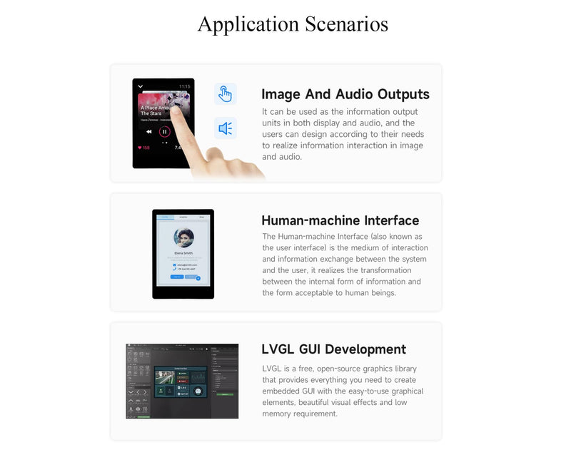 ESP32-S3 2.8inch Capacitive Touch Display Development Board, 5-Point Touch, 240×320 IPS LCD, 32-bit LX7 Dual-Core Processor, Support Wi-Fi & Bluetooth, Multiple Peripherals Interfaces, with Speaker