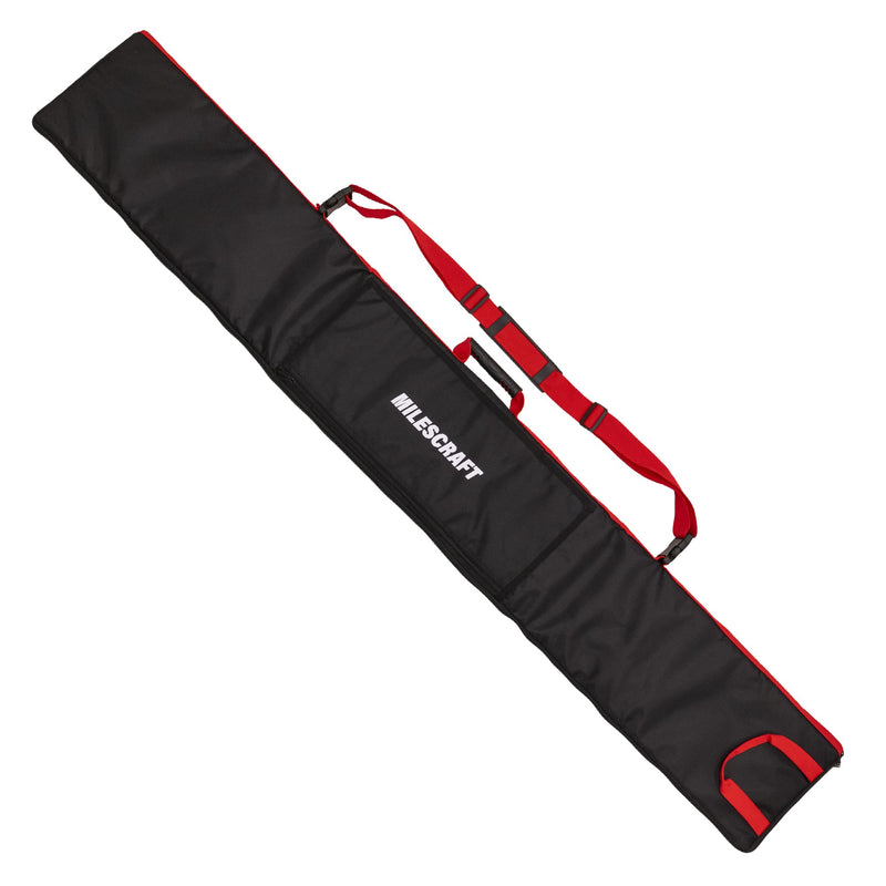Milescraft 7206 Track Sack – Track Saw Rail Padded Bag. Universal Fit for All Track Saw Rails. 2pc. 60” x 8” Rail Capacity. Two Large 18” x 7” Storage Pockets. Shoulder Strap & Handle for Transport