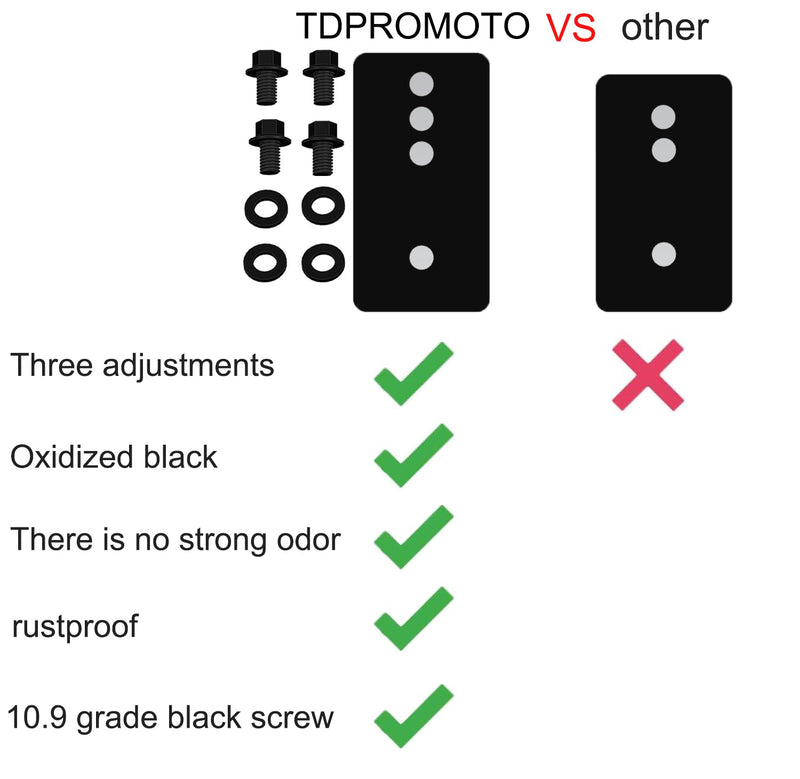 Aerospace-Grade Aluminum Seat Relocation Brackets Kit for 1967-2002 Camaro/Firebird | 1.5/2/2.5" 3-Position Adjustable | 50% Lighter Than Steel | Anti-Corrosion & Rustproof (Set of 4)