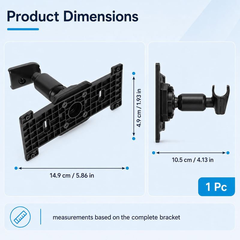 Dash Cam Mirror Mount with Back Plate Panel,for 5.5" to 12" | Rear View Mirror Mounting Kit,Rear View Mirror Camera Mount,Universal Rearview Mirror Mount,Anti Shake OEM Look Replacement