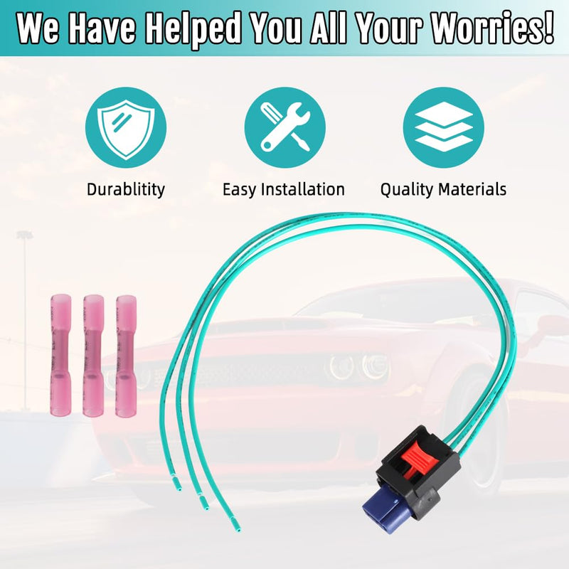 AUTOVIC Actuator Motor Connector Plug Pigtail for Exhaust Valve Compatible with Dodge Challenger Charger 2015-2023