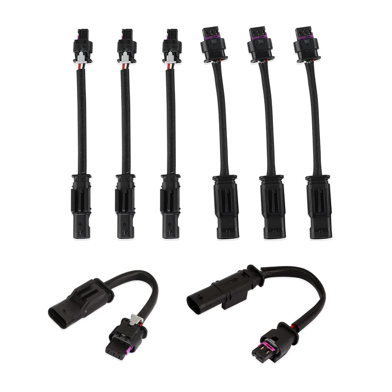 8PCS 3PIN & 2PIN Harness Extension Kit/Camshaft Position Sensor Connector Plug Wiring Harness Compatible with 2011-2020 Mercedes Benz 4.7L M278 Engine Vehicles 8