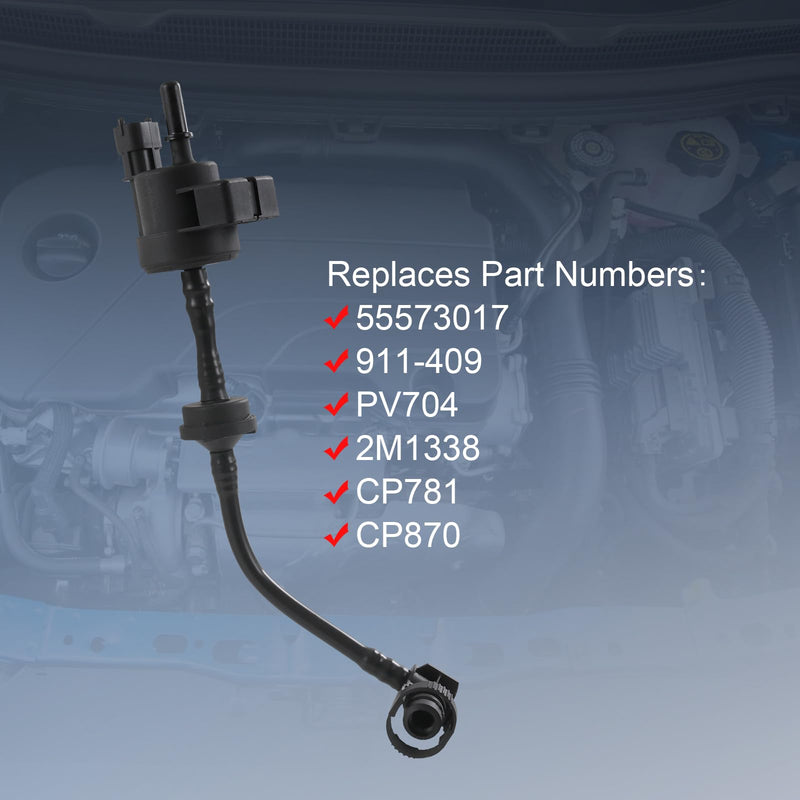 Vapor Canister Purge Valve Compatible with Chevy Cruze Sonic Trax Buick Encore 1.4L L4 Engine 2012-2019, Replace 55573017 911-409