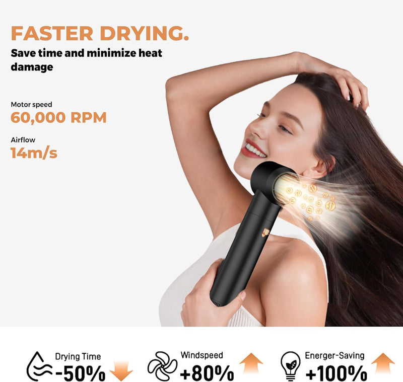Air Hair Styler 5 in 1, Magic Styer, 1000W Hair Dryer Brush for Hair Styling, Hot Air Brush for Volumizing, Hair Wrap Dryer Set with Detachable Heads Comb Bronze