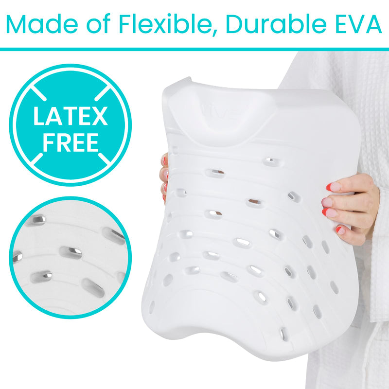 Vive Shower Seat Cushion - Comfortable Support for Pain Relief - Waterproof, Soft Padded & Non Slip for Tub Chairs, Transfer Benches, Bath Stool, Bathtubs - for Seniors, Elderly, Handicap & Disabled