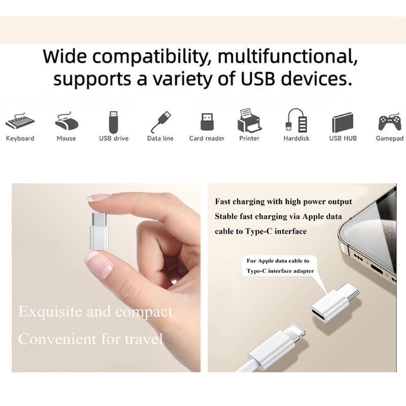 USB C Adapter Set USB A to USB C OTG Converter Kit, 8PCS Fast Charging High Speed Data Transfer Adapters for Laptops Phones Tablets, Compatible with MacBook Pro with iPad with Galaxy with Surface XPS