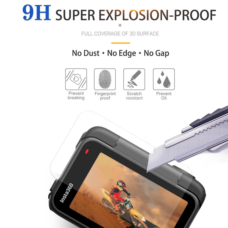 4 pcs Lens Screen Protector made for Insta360 Ace Pro 2 | [Camera Tempered Glass], [Alignment Kit Eazy installation], 9H Hardness, Anti-Scrach, Anti-Bubble, Easy Install
