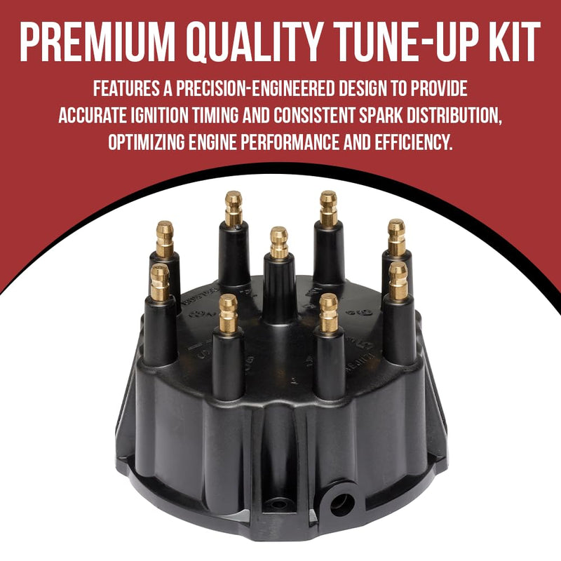 THUNDERBOLT Distributor Cap and trigger wheel Rotor Kit with gasket and screws for Mercruiser 5.0, 5.7, 7.4, 8.2 5.0L 5.7L 7.4L 8.2L V8 engines 805759Q3, 805759T3 18-5935.