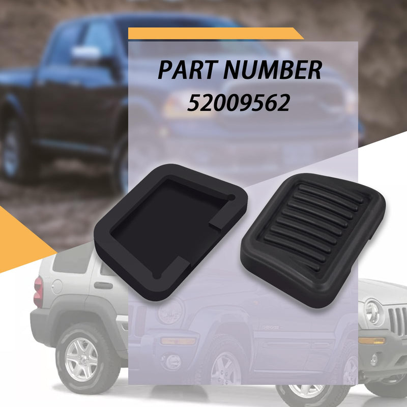 52009562 Clutch/Brake Pedal Pads Compatible with 07-11 Dodge Nitro 6 Cyl 3.7L,97-01 Dodge Ram 1500,97-02 Dodge Ram 2500/3500 10 Cyl,97 Jeep Wrangler TJ,08-12 Jeep Liberty KK,02-07 Jeep Liberty KJ