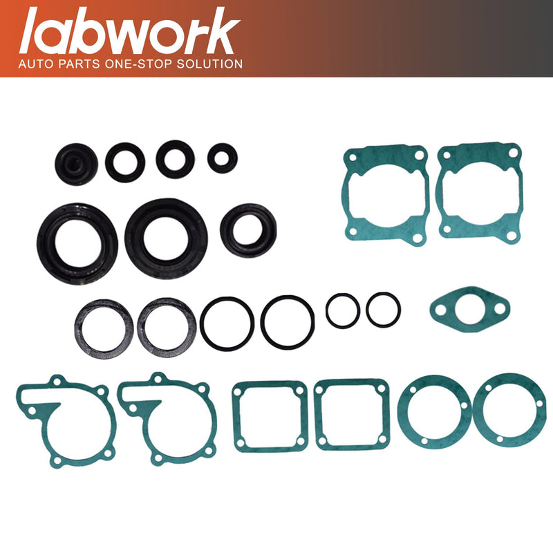 labwork Engine Gasket Set with Oil Seals Kit Gasket Kits Replacement for Yamaha Banshee 350 YFZ350 1987-2006