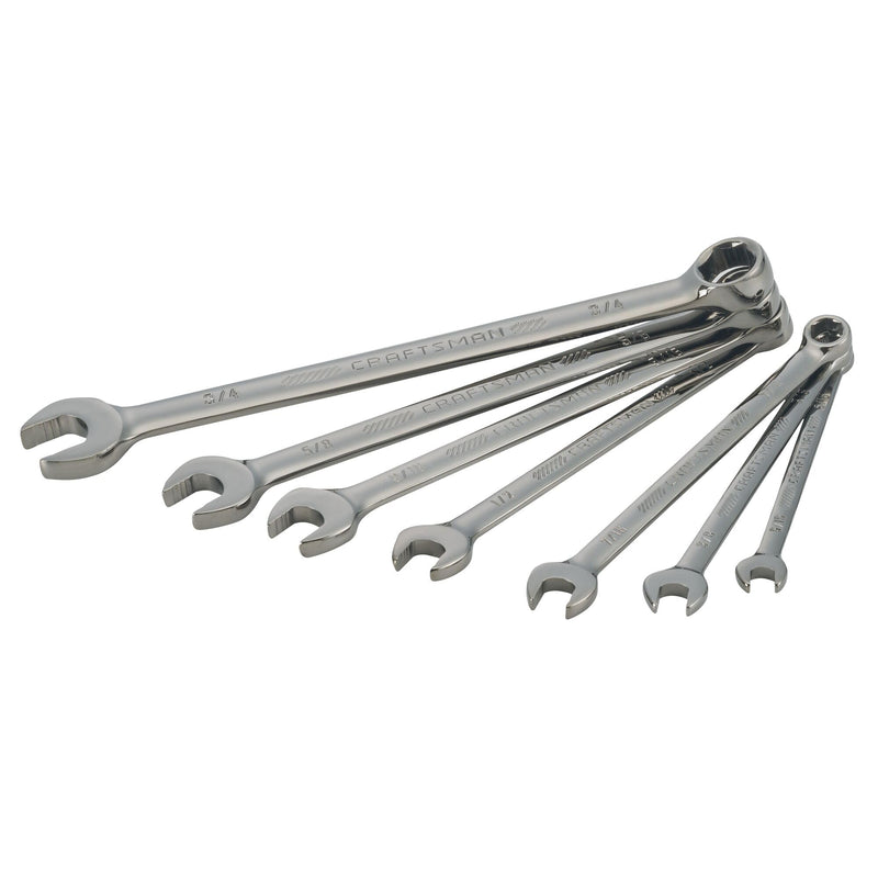 CRAFTSMAN OVERDRIVE 7-Piece Standard (SAE) Wrench Set (CMMT87707) 7-Piece SAE