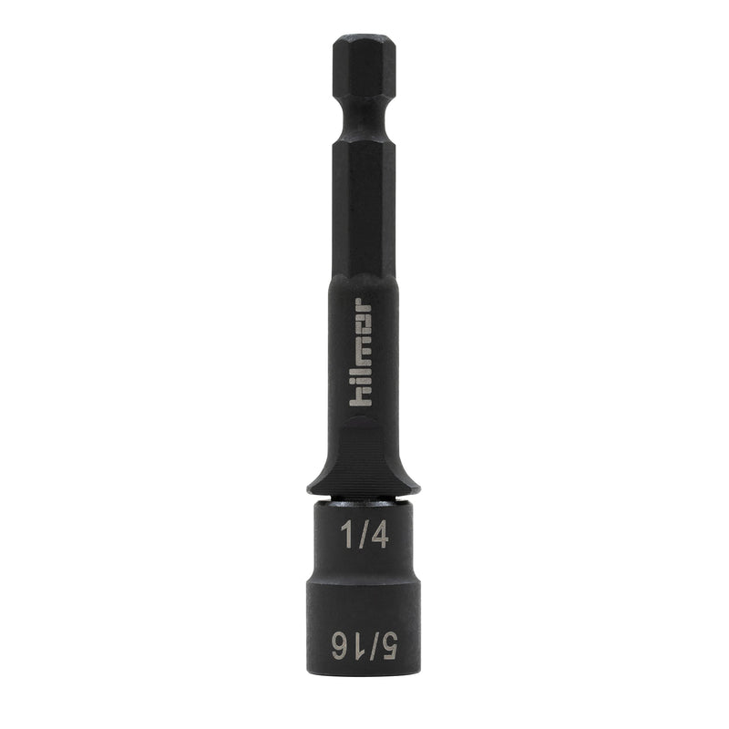 Hilmor 1937881 2.75” Reversible Magnetic Nut Driver Set with Nut Sizes 1/16 to 5/16-Inch, 6150 Alloy Steel Switchbit, 3-Pack 2.75"