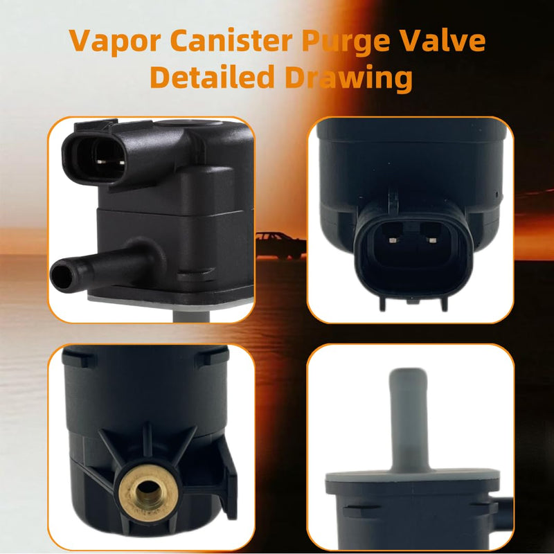90910-TC001 Vapor Canister Purge Valve Solenoid Compatible with Toyota 4Runner Camry Highlander Land Cruiser Matrix RAV4 Tundra For Lexus ES350 GS460 IS350 LS460 RC350 xB tC xD CX-7 Vibe 136200-7010