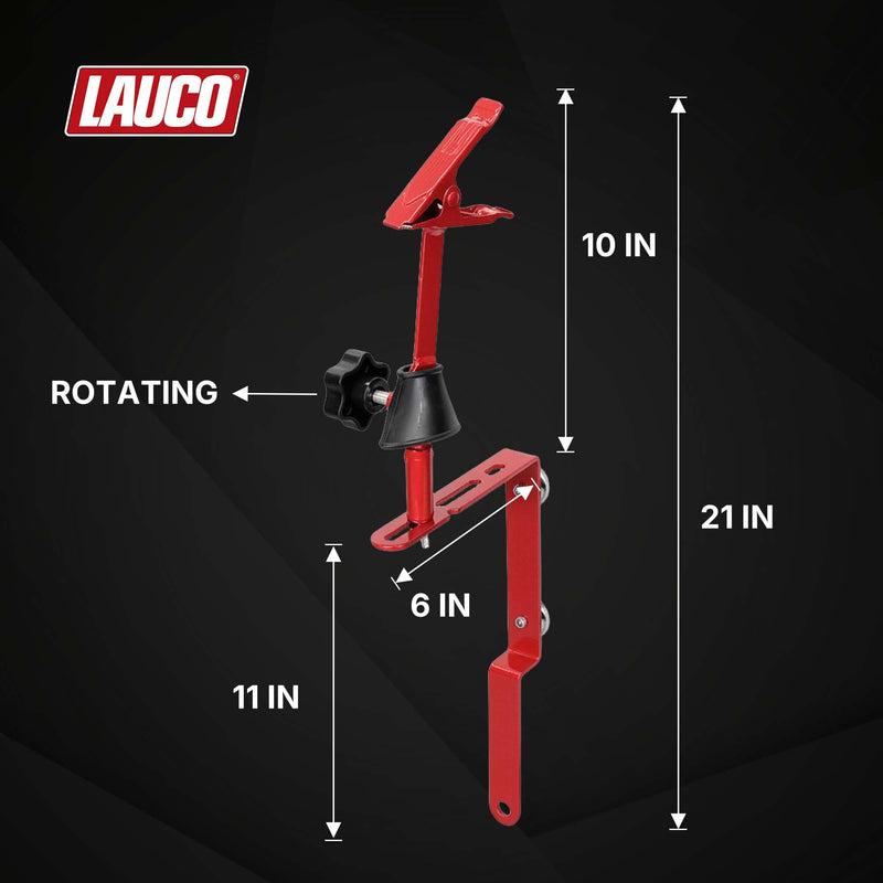 Lauco Paint-N-Stick Side View Mirror Stand Holder With Clamp, Autobody Repair Plier With Holder Set (PPH1673)