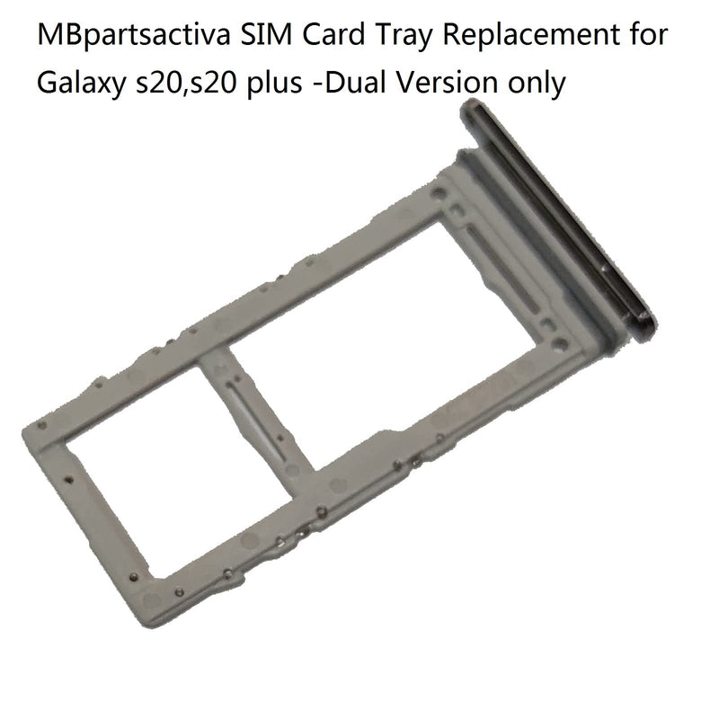 s20 Ultra Dual Sim Card Tray Holder Replacement for Samsung Galaxy s20, s20 Plus,s20 Ultra (not fit for Note 20 Ultra,and not ok for Single Version,not ok for Note 20 Ultra) (Gray) s20/s20 Ultra/s20plus -Gray