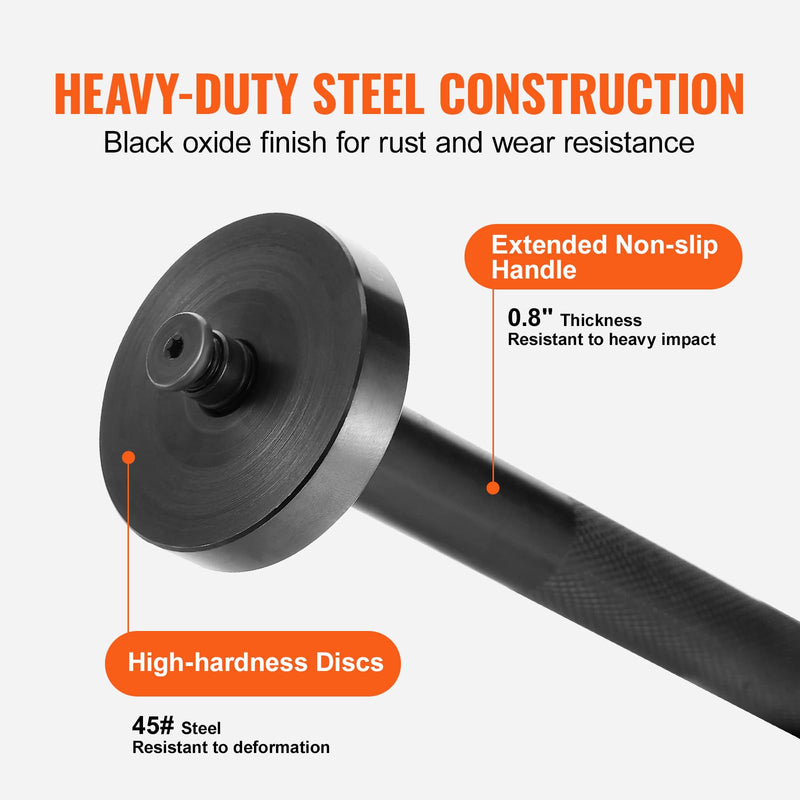 VEVOR 52PCS Custom Bushing Bearing & Seal Driver Set, Transmission Wheel Axle Bearing Race, Seal Driver Installer Remover, 18-65mm & 74mm Metric Discs Bush Removal Puller Bearing Press Tool Kit