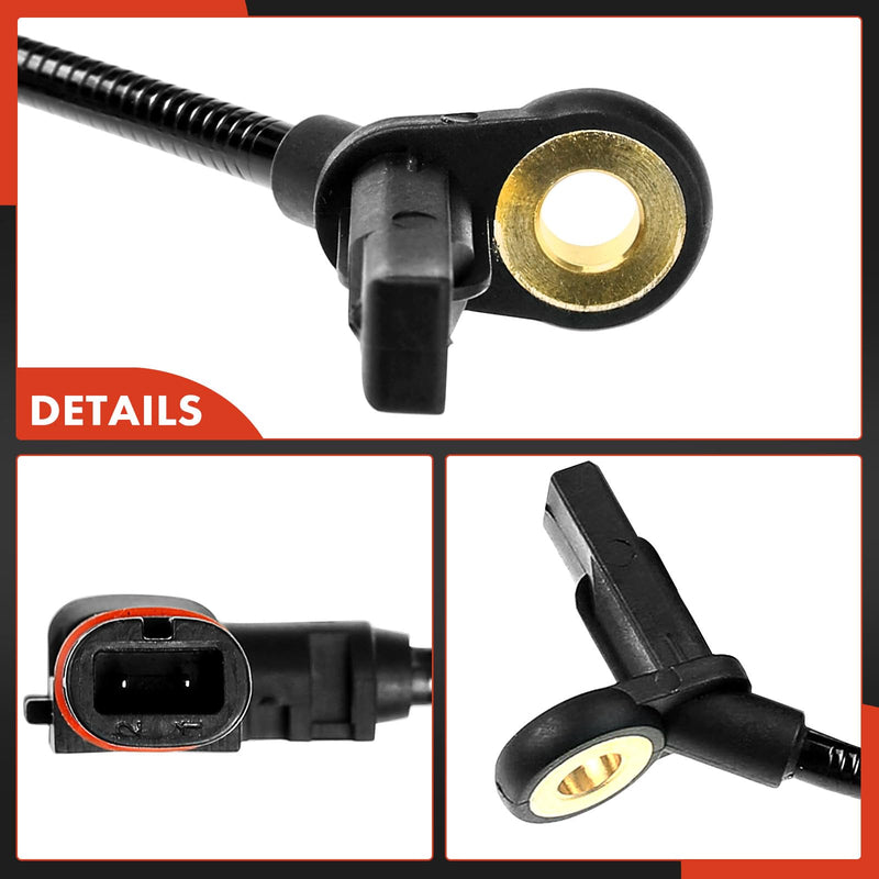 A-Premium Front ABS Wheel Speed Sensor Replaces 1645400917, 1645401617 - Compatible with Mercedes-Benz Models - X164 GL320 GL350 GL450 GL500 GL550, W164 ML320 ML350 ML450 ML500 ML550 ML63 AMG Pack of 2