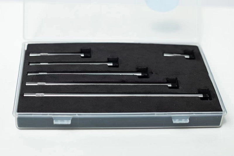 Dial & Electronic Indicator Extension Stem Rod Set 6 Piece 1", 2", 3", 4", 5", 6" Combine to 0-21" Include Plastic Case (Pack of 2) 1"-6" (Pack of 2)