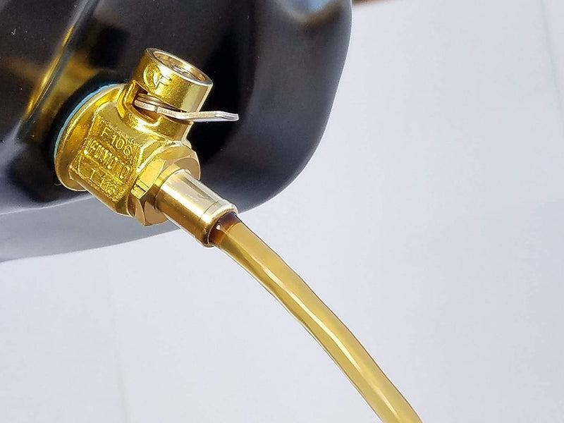 F137N with LC-10 F-Series Large Body FUMOTO® Valve with Long Nipple and LC-10 Lever Clip for M12-1.75