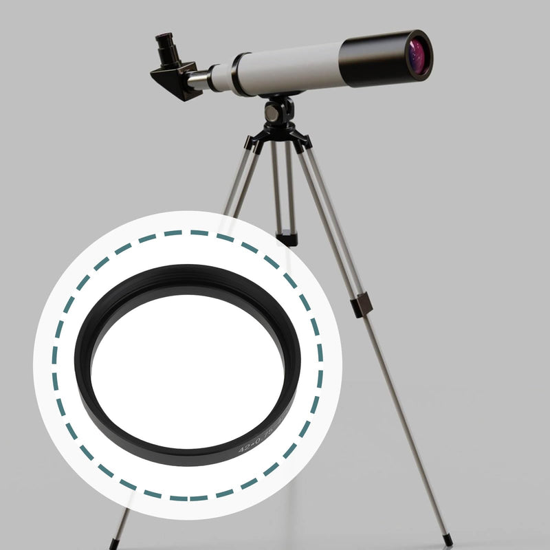 1 Pack Camera Thread Adapter Ring M42x0.75 T2 Male to M42x1 Female Compatible with Cameras and Telescopes