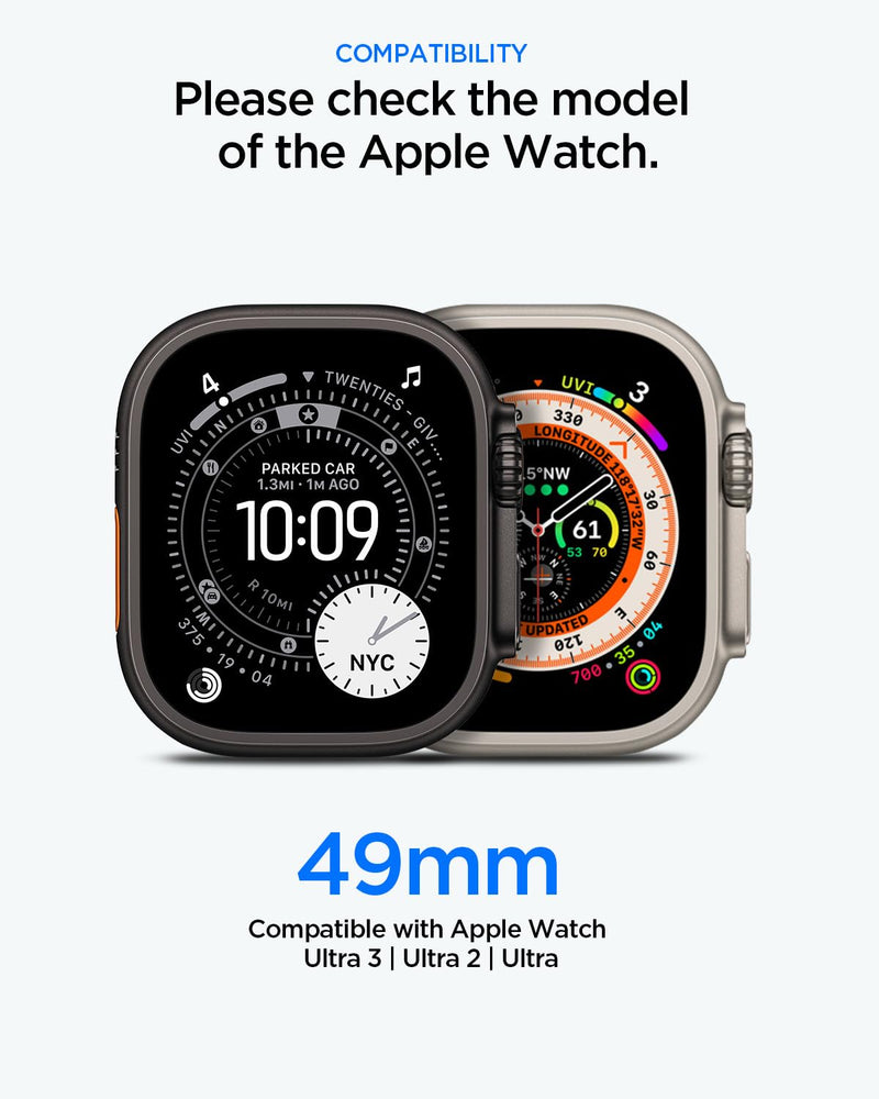 Spigen for Apple Watch Ultra 3/2/1 49mm, Series 11/10 46mm Band with Case | Liquid Air Pro Secure Fit Durable Breathable Water-Resistant Sport Protective Cover Strap Black Apple Watch Ultra 49mm