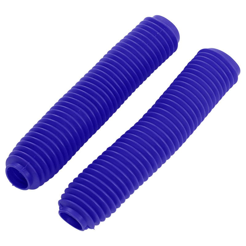 Motorcycle Front Fork Cover Pair Motorcycle Front Fork Shock Boots Dust Cover Replacement for RM125 DR250 DRZ400 400 (Blue) Blue
