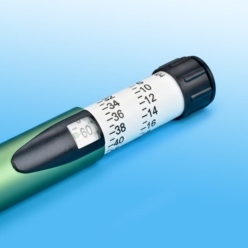 60 Unit Peptide Pen, Research Reusable Peptide Pen Injector with Protect Case, Clear Scale Design, Universal Compatibility for 3ml Cartridges (Green)
