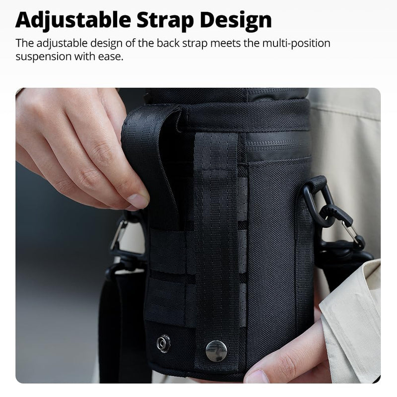 Ambitful 4.92 × 11.42 in Thick Camera Lens Pouch Case, Protection Lens bag | Water/Dust/Shock Lens Pouch for DSLR Camera Lens Compatible Below 4.92 × 11.42 in Sony, Nikon,Canon,Fujifilm,Tamron Lenses 125 × 290 mm (4.92 × 11.42 in)