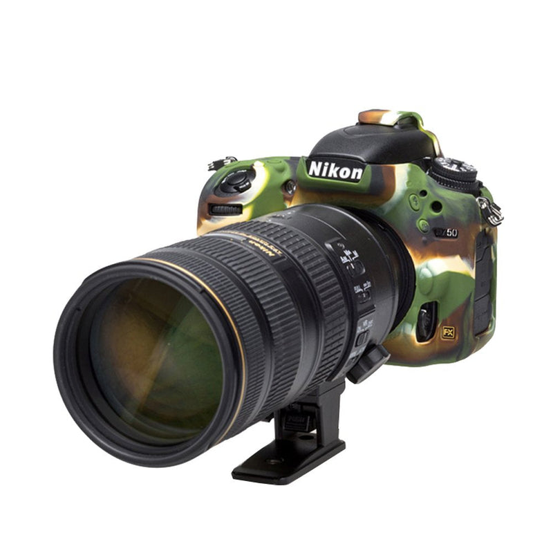 easyCover Silicone Protection Cover for Nikon D750 Camera, Camouflage