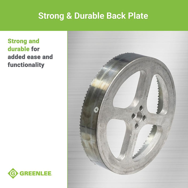 Greenlee 6-3/8" Heavy-Duty Steel Recessed Lighting Hole Saw, 6-3/8" Recessed Light Hole Saw for Wood, Ceiling, Drywall, Tile 6-3/8-Inch Diameter